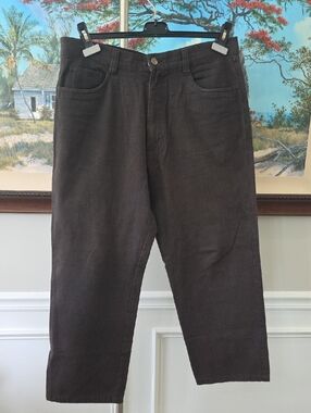 Joseph Abboud Dark Brown Corduroy Men's Pants
